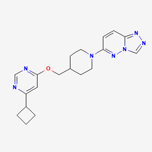 6-(4-(((6-Cyclobutylpyrimidin-4-yl)oxy)methyl)piperidin-1-yl)-[1,2,4]triazolo[4,3-b]pyridazine