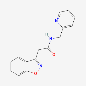 2-(benzo[d]isoxazol-3-yl)-N-(pyridin-2-ylmethyl)acetamide