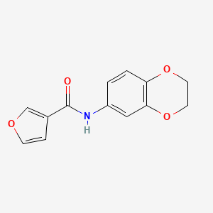 N-(2,3-dihydro-1,4-benzodioxin-6-yl)furan-3-carboxamide