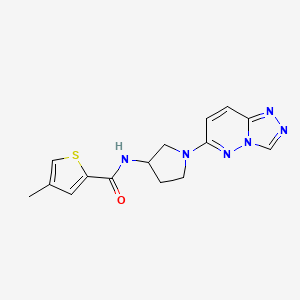 N-(1-([1,2,4]triazolo[4,3-b]pyridazin-6-yl)pyrrolidin-3-yl)-4-methylthiophene-2-carboxamide