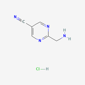 2-(Aminomethyl)pyrimidine-5-carbonitrile hydrochloride