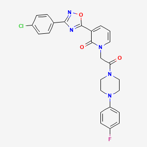 3-[3-(4-chlorophenyl)-1,2,4-oxadiazol-5-yl]-1-{2-[4-(4-fluorophenyl)piperazin-1-yl]-2-oxoethyl}pyridin-2(1H)-one