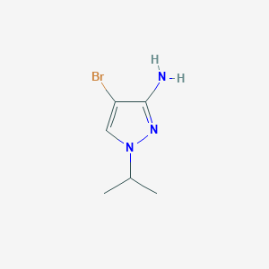 molecular formula C6H10BrN3 B2401321 4-Bromo-1-isopropyl-1H-pyrazol-3-amine CAS No. 1006481-47-5