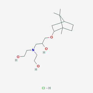 2,2'-((2-hydroxy-3-(((1S,4R)-1,7,7-trimethylbicyclo[2.2.1]heptan-2-yl)oxy)propyl)azanediyl)diethanol hydrochloride
