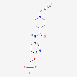 1-(prop-2-yn-1-yl)-N-[6-(2,2,2-trifluoroethoxy)pyridin-3-yl]piperidine-4-carboxamide