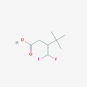 molecular formula C8H14F2O2 B2401326 3-(Difluoromethyl)-4,4-dimethylpentanoic acid CAS No. 1889667-88-2