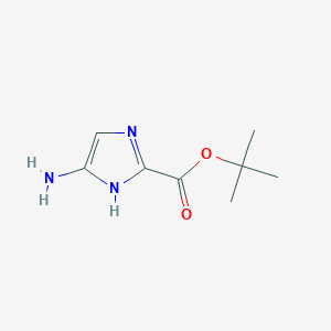 molecular formula C8H13N3O2 B2401327 Tert-butyl 5-amino-1H-imidazole-2-carboxylate CAS No. 2248314-00-1