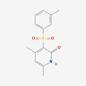 4,6-dimethyl-3-[(3-methylphenyl)sulfonyl]-2(1H)-pyridinone