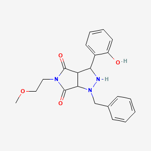 1-benzyl-3-(2-hydroxyphenyl)-5-(2-methoxyethyl)tetrahydropyrrolo[3,4-c]pyrazole-4,6(2H,5H)-dione