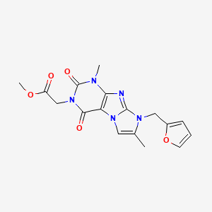Methyl 2-[6-(furan-2-ylmethyl)-4,7-dimethyl-1,3-dioxopurino[7,8-a]imidazol-2-yl]acetate