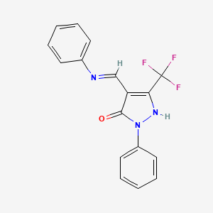 4-(anilinomethylene)-2-phenyl-5-(trifluoromethyl)-2,4-dihydro-3H-pyrazol-3-one