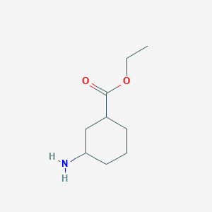 molecular formula C9H17NO2 B2401377 Ethyl 3-aminocyclohexanecarboxylate CAS No. 53084-60-9