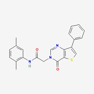 N-(2,5-dimethylphenyl)-2-(4-oxo-7-phenylthieno[3,2-d]pyrimidin-3(4H)-yl)acetamide