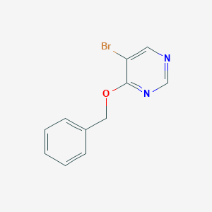 molecular formula C11H9BrN2O B2401487 4-(benzyloxy)-5-bromopyrimidine CAS No. 1232361-96-4