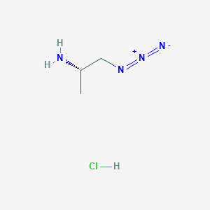 molecular formula C3H9ClN4 B2401489 (2S)-1-azidopropan-2-amine hydrochloride CAS No. 672304-38-0