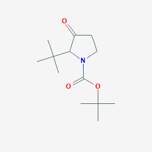 molecular formula C13H23NO3 B2401564 Tert-butyl 2-tert-butyl-3-oxopyrrolidine-1-carboxylate CAS No. 2356532-52-8