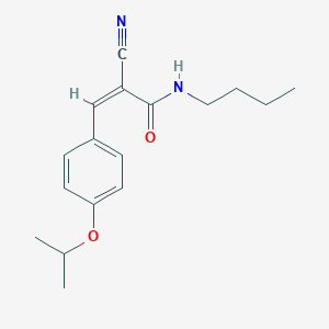 (Z)-N-Butyl-2-cyano-3-(4-propan-2-yloxyphenyl)prop-2-enamide