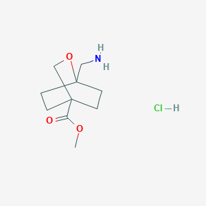 Methyl 1-(aminomethyl)-2-oxabicyclo[2.2.2]octane-4-carboxylate;hydrochloride