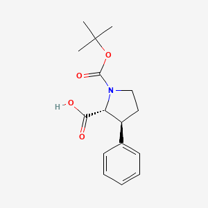 (2R,3S)-1-tert-butoxycarbonyl-3-phenyl-pyrrolidine-2-carboxylic acid
