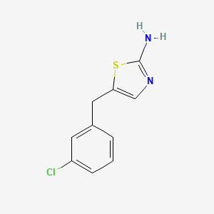 molecular formula C10H9ClN2S B2401586 5-[(3-Chlorophenyl)methyl]-1,3-thiazol-2-amine CAS No. 313960-06-4
