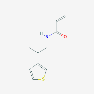 molecular formula C10H13NOS B2401601 N-(2-Thiophen-3-ylpropyl)prop-2-enamide CAS No. 2411248-39-8