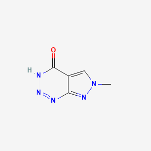 molecular formula C5H5N5O B2401622 6-Methyl-3H-pyrazolo[3,4-d]triazin-4-one CAS No. 136397-31-4