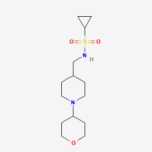 N-((1-(tetrahydro-2H-pyran-4-yl)piperidin-4-yl)methyl)cyclopropanesulfonamide