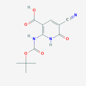 5-Cyano-2-[(2-methylpropan-2-yl)oxycarbonylamino]-6-oxo-1H-pyridine-3-carboxylic acid