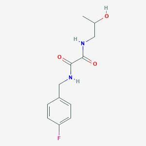 molecular formula C12H15FN2O3 B2401639 N1-(4-fluorobenzyl)-N2-(2-hydroxypropyl)oxalamide CAS No. 920353-66-8