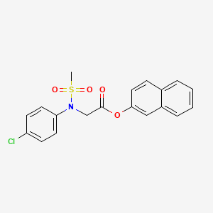 2-Naphthyl 2-[4-chloro(methylsulfonyl)anilino]acetate