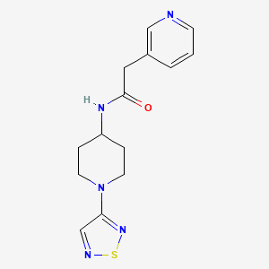 N-(1-(1,2,5-thiadiazol-3-yl)piperidin-4-yl)-2-(pyridin-3-yl)acetamide