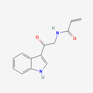 molecular formula C13H12N2O2 B2401647 N-[2-(1H-Indol-3-yl)-2-oxoethyl]prop-2-enamide CAS No. 2361656-03-1