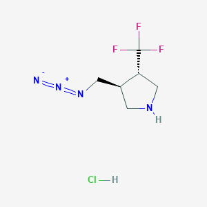 (3S,4S)-3-(Azidomethyl)-4-(trifluoromethyl)pyrrolidine;hydrochloride