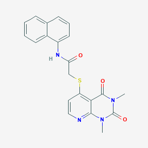 2-(1,3-dimethyl-2,4-dioxopyrido[2,3-d]pyrimidin-5-yl)sulfanyl-N-naphthalen-1-ylacetamide