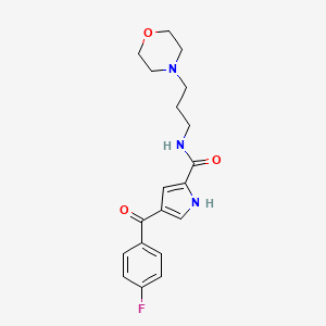 4-(4-fluorobenzoyl)-N-(3-morpholinopropyl)-1H-pyrrole-2-carboxamide