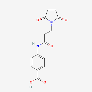 4-[3-(2,5-Dioxopyrrolidin-1-yl)propanamido]benzoic acid
