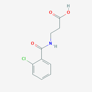 molecular formula C10H10ClNO3 B2401682 N-(2-chlorobenzoyl)-beta-alanine CAS No. 178497-08-0