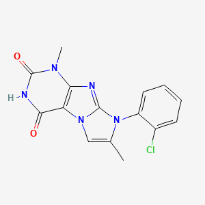 6-(2-Chlorophenyl)-4,7-dimethylpurino[7,8-a]imidazole-1,3-dione