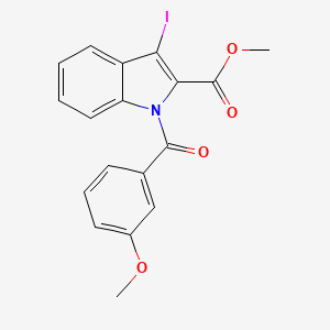molecular formula C18H14INO4 B2401684 methyl 3-iodo-1-(3-methoxybenzoyl)-1H-indole-2-carboxylate CAS No. 860651-20-3
