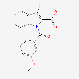 methyl 3-iodo-1-(3-methoxybenzoyl)-1H-indole-2-carboxylate