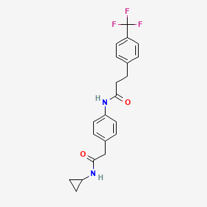 N-(4-(2-(cyclopropylamino)-2-oxoethyl)phenyl)-3-(4-(trifluoromethyl)phenyl)propanamide