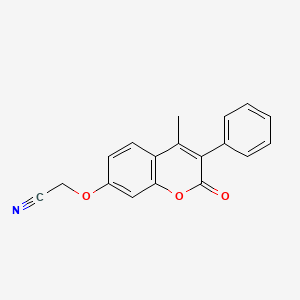 2-(4-Methyl-2-oxo-3-phenylchromen-7-yl)oxyacetonitrile