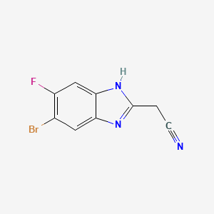 5-Bromo-2-(cyanomethyl)-6-fluorobenzimidazole