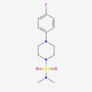 4-(4-fluorophenyl)-N,N-dimethylpiperazine-1-sulfonamide