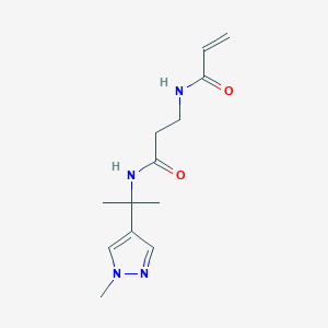 N-[2-(1-Methylpyrazol-4-yl)propan-2-yl]-3-(prop-2-enoylamino)propanamide