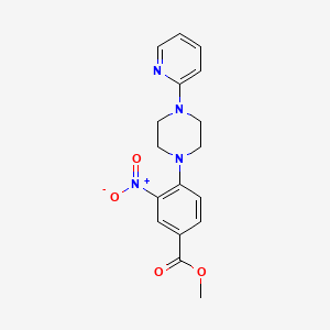 Methyl 3-nitro-4-[4-(2-pyridinyl)piperazino]benzenecarboxylate