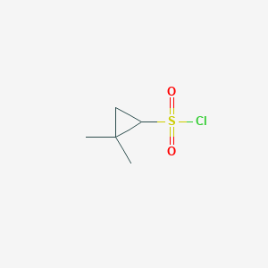 molecular formula C5H9ClO2S B2401703 2,2-Dimethylcyclopropane-1-sulfonyl chloride CAS No. 2167113-18-8