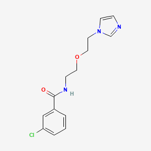 N-(2-(2-(1H-imidazol-1-yl)ethoxy)ethyl)-3-chlorobenzamide