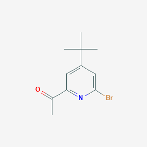 1-(6-Bromo-4-tert-butylpyridin-2-yl)ethanone