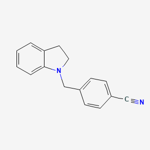 4-(2,3-dihydro-1H-indol-1-ylmethyl)benzonitrile